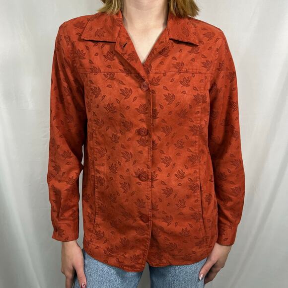 Vintage Draper’s & Damon’s Fall Leaf Jacket Size Small - Picture 2 of 9